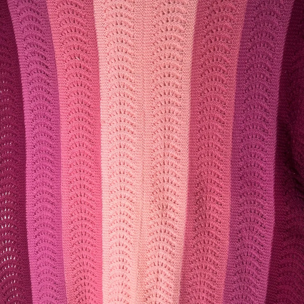 Vintage Handmade Pink Crochet Alfghan Throw Blanket | 40